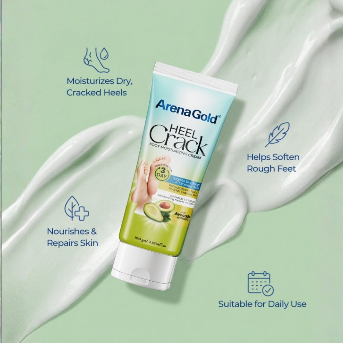 Arena Gold Heel Crack Cream