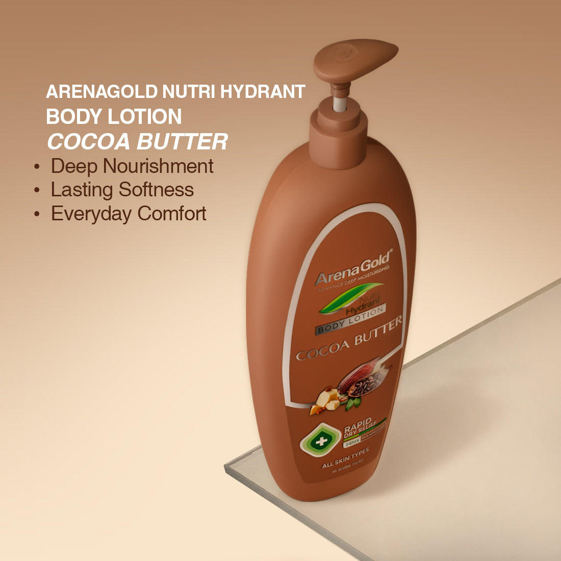 Arena Gold Cocoa Butter Lotion 500ml