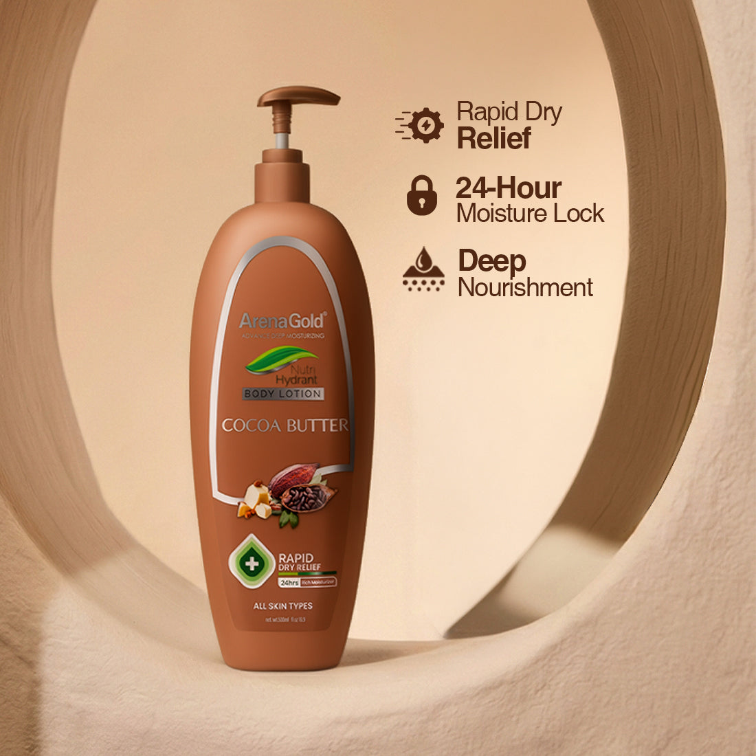 Arena Gold Cocoa Butter Lotion 500ml